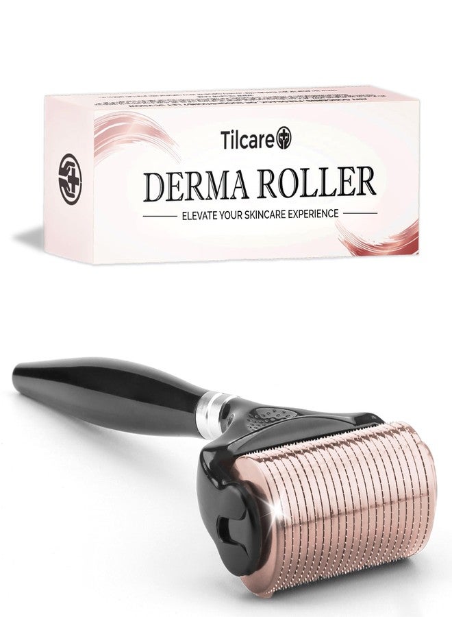 Tilcare Ultra-Wide Derma Roller for Face - At-Home Microneedling Kit, 0.25 mm Microneedle Roller for Skin Care, Derma Roller for Scalp Hair and Beard, Superior to a Microneedling Pen/Derma Pen - Image 1